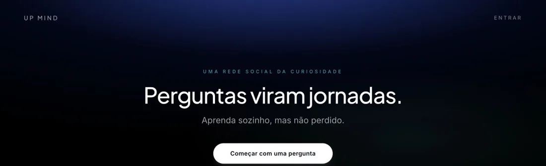 Página pública de UP Mind